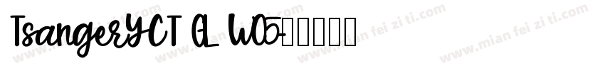 TsangerYCT GL W05字体转换